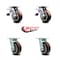 Service Caster 5 Inch Polyurethane Swivel Caster Set with Roller Bearing 2 Total Lock Brake SCC SCC-TTL30S520-PPUR-2-S-2 - alternate 5